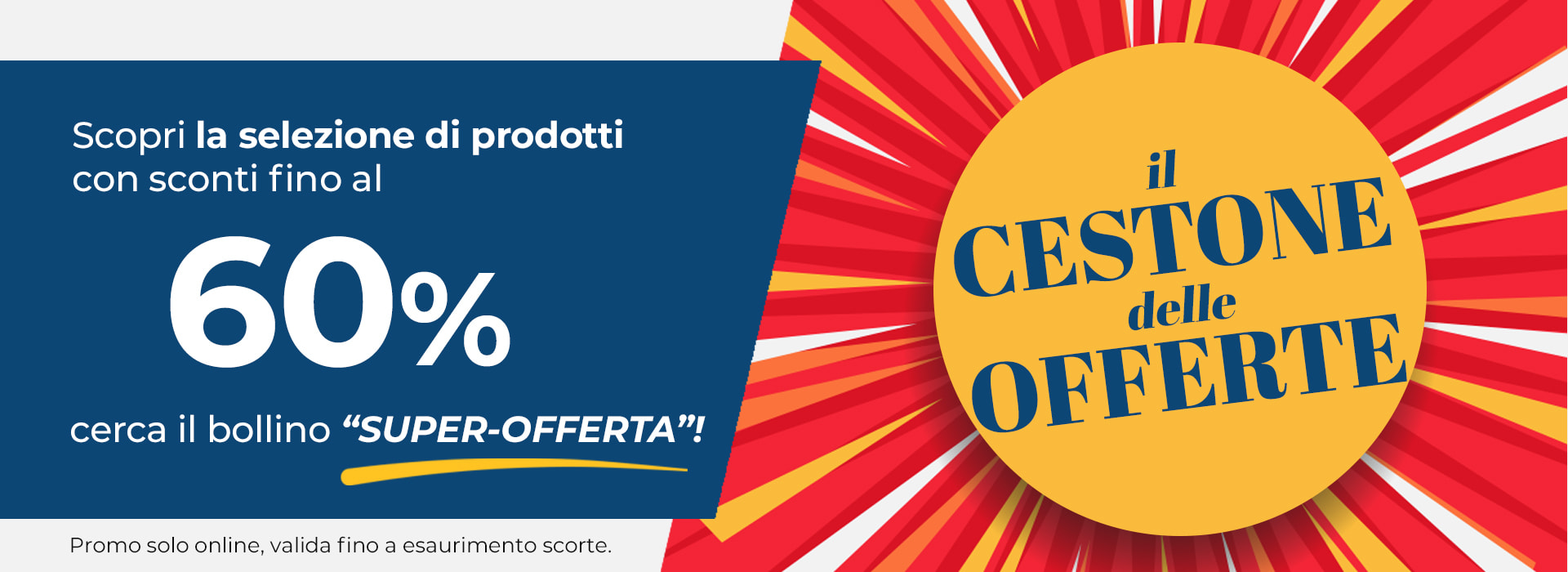 Scopri le nostro super offerte fino al 60% di sconto!